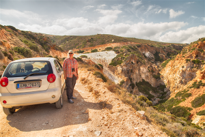 Car by canyon