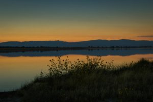 Lake Cameahwait During the Eclipse