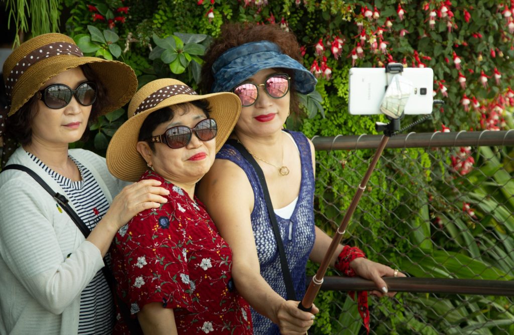 Women posing 